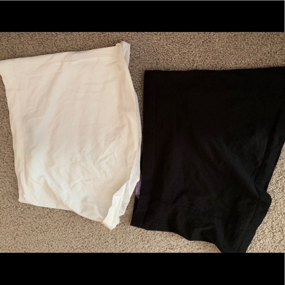 Maternity Belly Bands - white and black, new